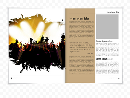 brochure layoutのイラスト素材