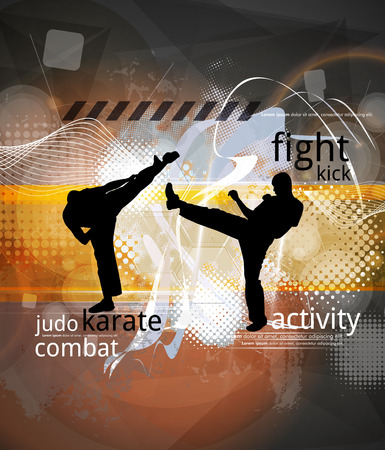 karate warriorのイラスト素材