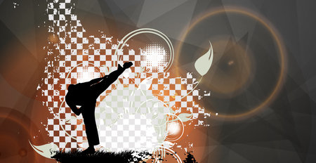karate warriorのイラスト素材