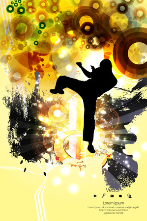 karate warriorのイラスト素材