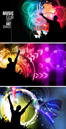 dancing peopleのイラスト素材