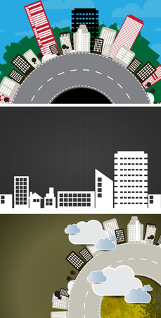 The City illustration.のイラスト素材