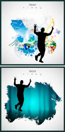 Sport. Marathon runnersのイラスト素材