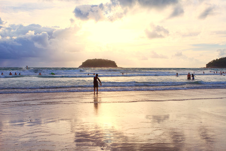Tropical beach in Thailandの写真素材