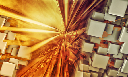 3D rendering of technology backgroundの写真素材