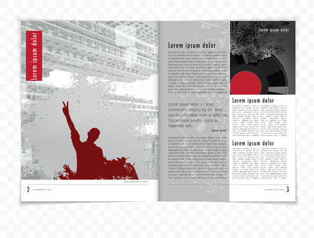 magazine layoutのイラスト素材