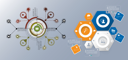 Business infographic layoutのイラスト素材