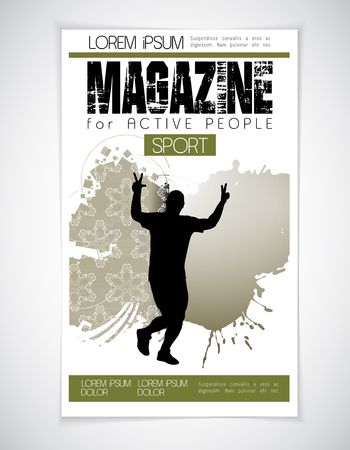 Sport brochure layout.のイラスト素材