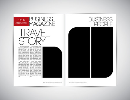 Brochure or magazine layoutのイラスト素材