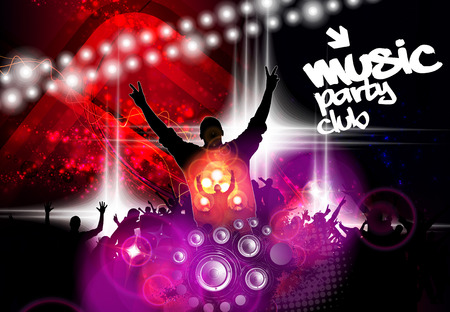 Big music event, background for banner or posterのイラスト素材
