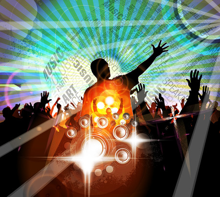 Big music event, background for banner or posterのイラスト素材