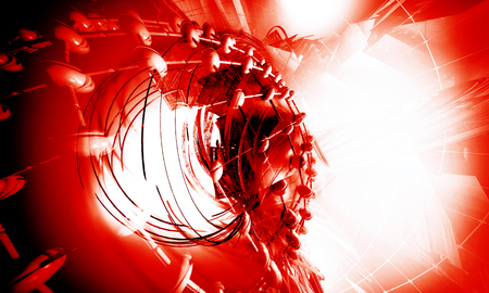 3D rendering of technology backgroundの写真素材