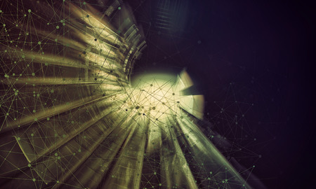 3D rendering of a futuristic backgroundの写真素材