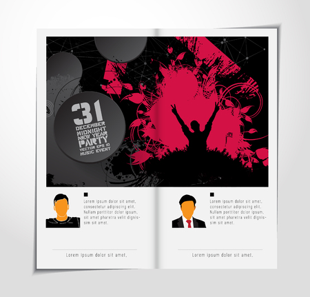 Brochure layout easy to editable, vectorのイラスト素材