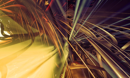 3D rendering of a futuristic backgroundの写真素材