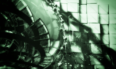 3D rendering of technology backgroundの写真素材