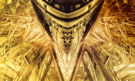 3D rendering of digital technology backgroundの写真素材