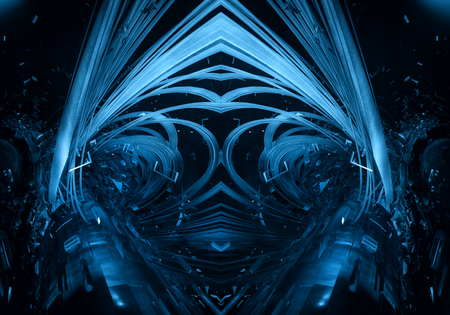 3D rendering of a futuristic backgroundの写真素材