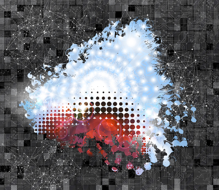 Abstract, technology background, vector illustration.のイラスト素材