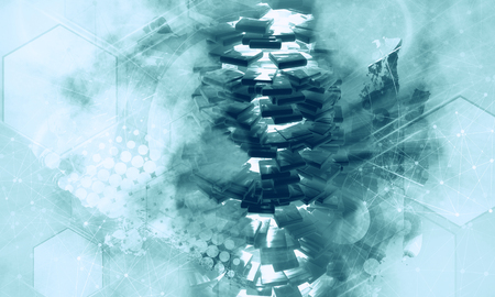 3D rendering of abstract technology conceptの写真素材