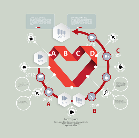 Business infographic layoutのイラスト素材