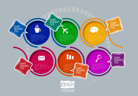 Design colorful presentation templates. Vector background.のイラスト素材