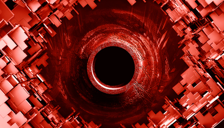 3D rendering of futuristic backgroundの写真素材