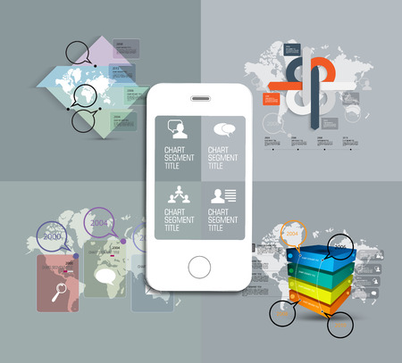 Infographic concept, vector illustration.のイラスト素材