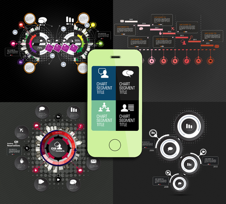 Infographic concept, vector illustration.のイラスト素材