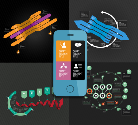 Infographic concept, vector illustration.のイラスト素材