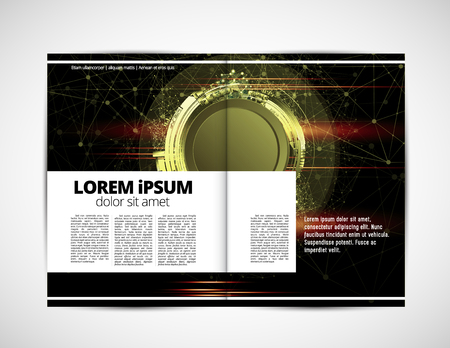 Corporate booklet or presentation templates. Easy for use in flyer, vectorのイラスト素材