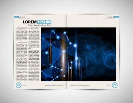 Template vector design. Ready for use for brochure, annual report or magazineのイラスト素材