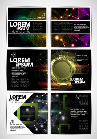 Printing magazine, brochure layout easy to editableのイラスト素材