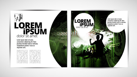 Printing magazine, brochure layout easy to editableのイラスト素材