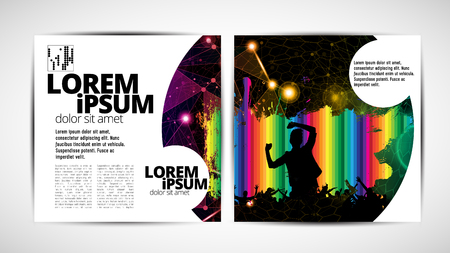 Printing magazine, brochure layout easy to editableのイラスト素材