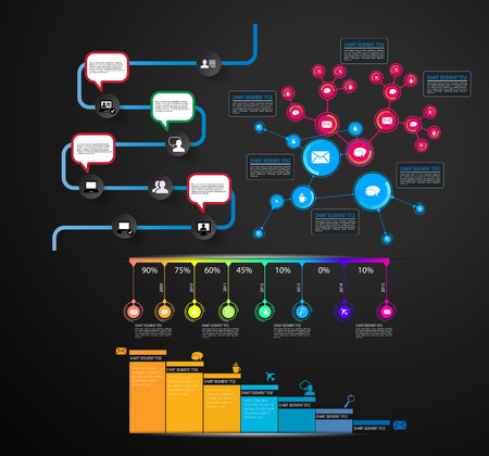Business infographic elements data visualization vector designのイラスト素材