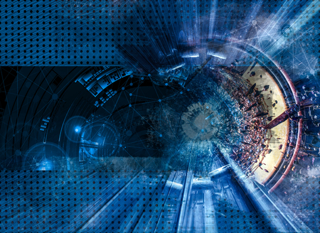 Abstract technology digital hi tech concept for banner