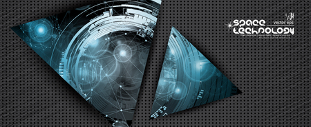 Abstract technology digital hi tech concept for bannerのイラスト素材