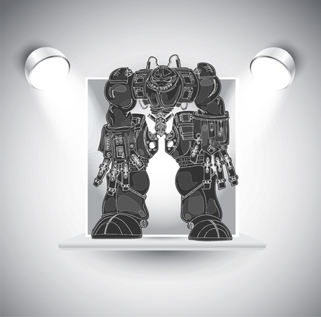 Robot, vector illustrationのイラスト素材