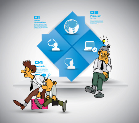 Infographic vector elements for business illustrationのイラスト素材