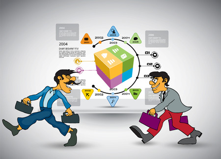 Infographic vector elements for business illustrationのイラスト素材