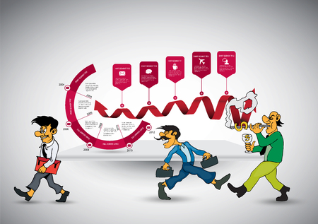 Infographic vector elements for business illustrationのイラスト素材