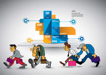 Infographic vector elements for business illustrationのイラスト素材