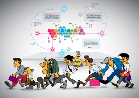 Infographic vector elements for business illustrationのイラスト素材