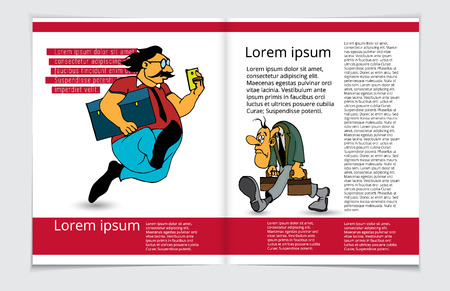 Template vector design. Ready for use for brochure, annual report or magazineのイラスト素材