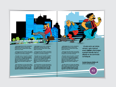 Template vector design. Ready for use for brochure, annual report or magazineのイラスト素材
