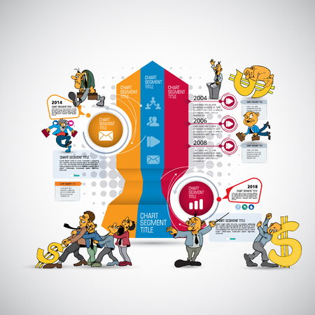 Business infographic elements data visualization vector designのイラスト素材
