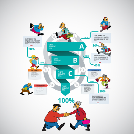 Business infographic elements data visualization vector designのイラスト素材