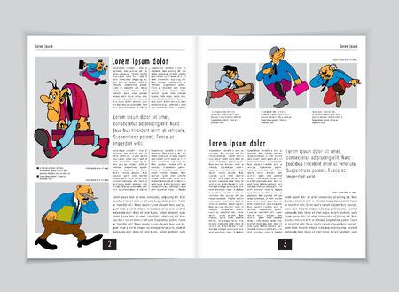 Template vector design. Ready for use for brochure, annual report or magazineのイラスト素材