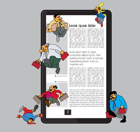 Template vector design. Ready for use for brochure, annual report or magazineのイラスト素材